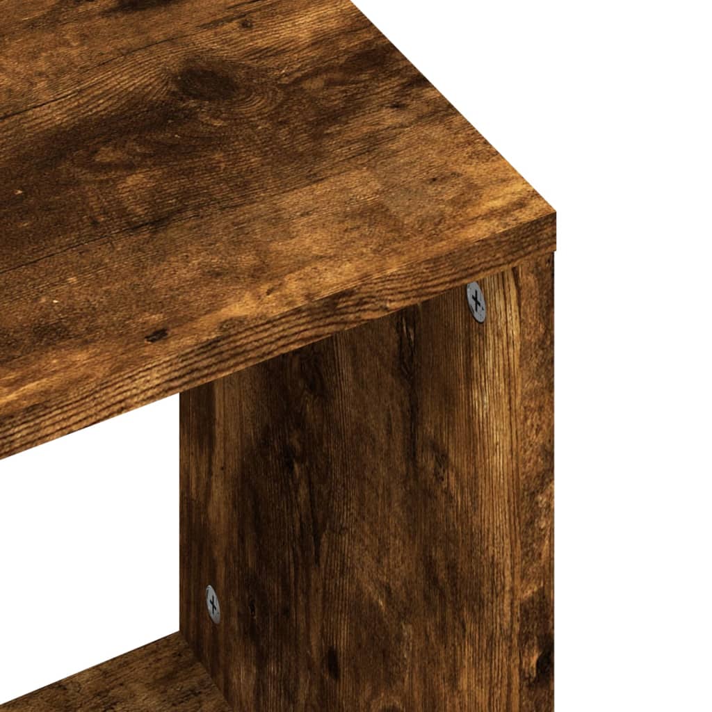 Tables basses gigognes 2 pcs chêne fumé bois d’ingénierie - Tables basses