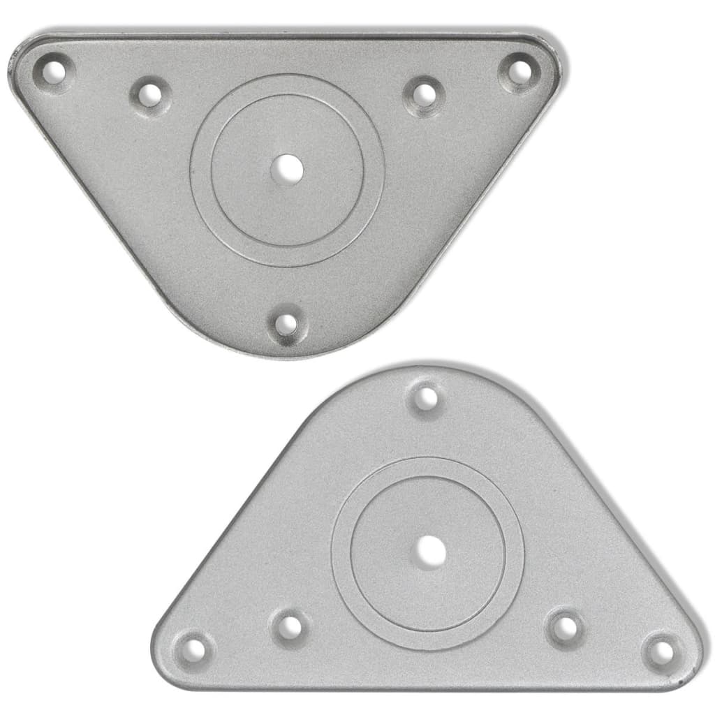 4 pieds de table réglables en hauteur 1100 mm Chromé - Pieds de table