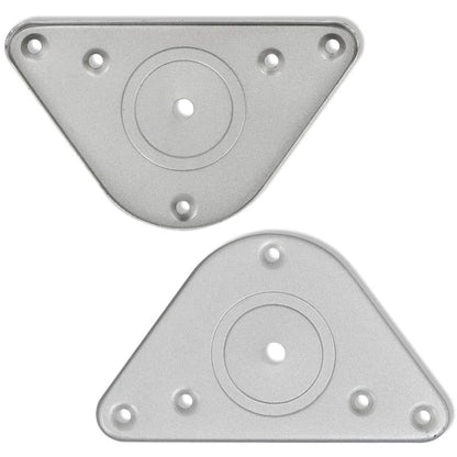 4 pieds de table réglables en hauteur 710 mm Nickel brossé - Pieds de table