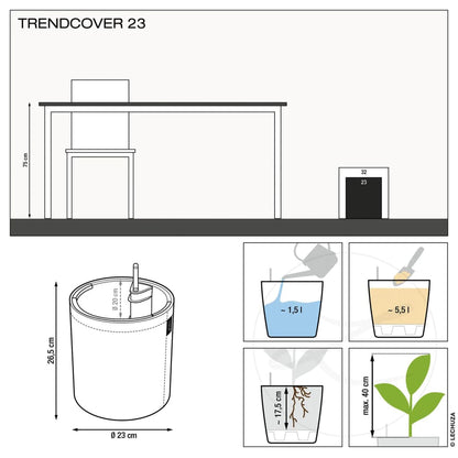 Jardinière TRENDCOVER 23 Cork ALL-IN-ONE Naturel foncé