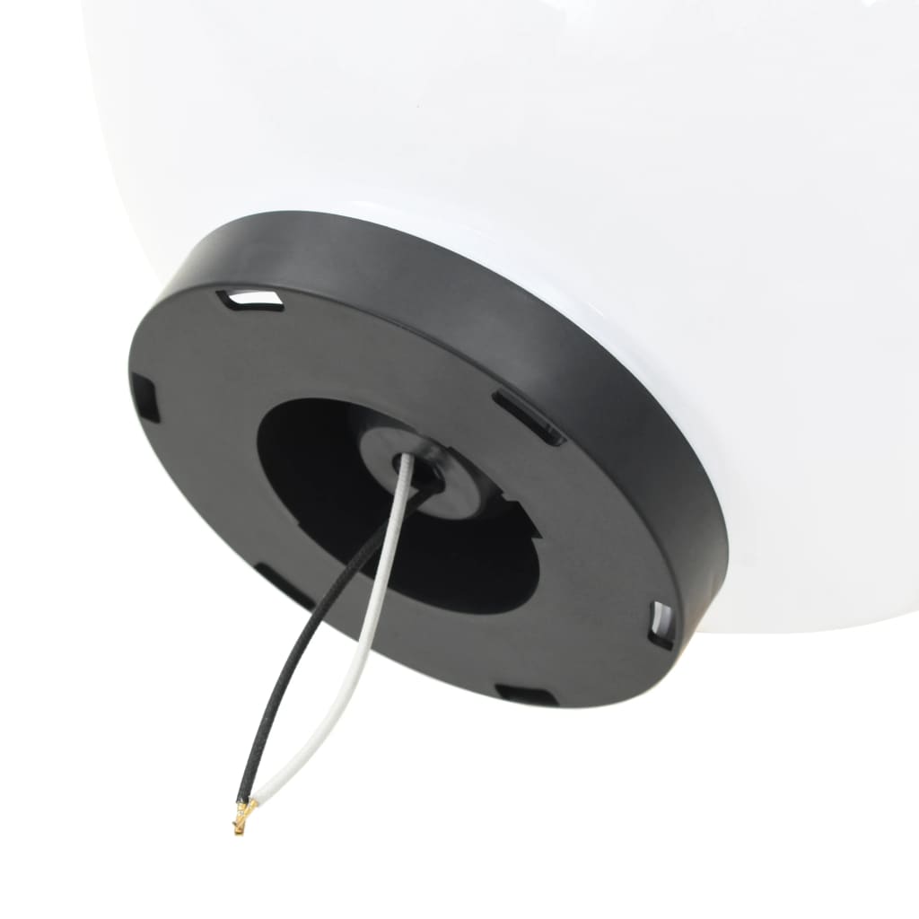 6 pcs Jeu de lampe boule à LED PMMA sphérique 20/30/40 cm - Éclairage extérieur