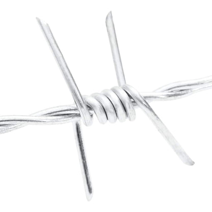 Fil barbelé 500 m, galvanisé type 100/4