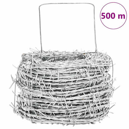 Fil barbelé 500 m, galvanisé type 100/4