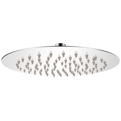 Tête de douche plongeante ronde en acier inoxydable 20 cm