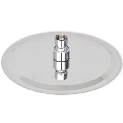 Tête de douche plongeante ronde en acier inoxydable 20 cm