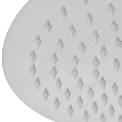 Tête de douche plongeante ronde en acier inoxydable 20 cm