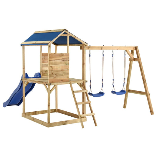 Aire de jeux d'extérieur bois de pin imprégné