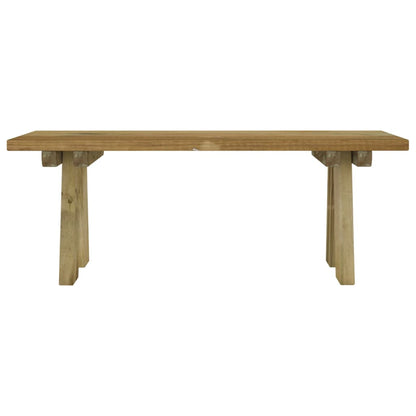 Banc de jardin 110 cm bois de pin massif imprégné