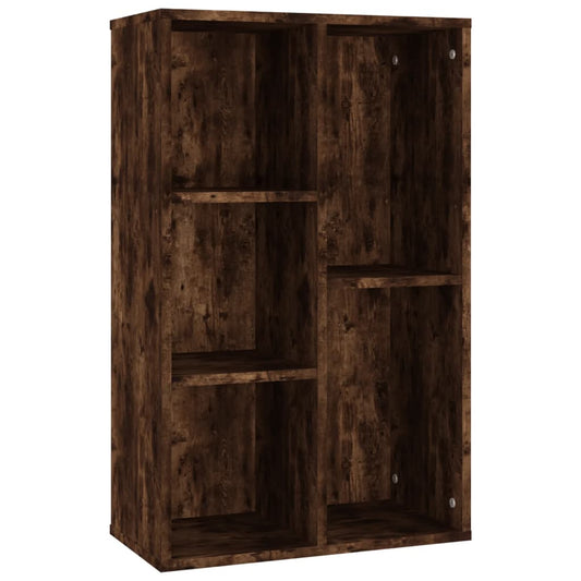 Bibliothèque/Buffet chêne fumé 50x25x80 cm bois d'ingénierie