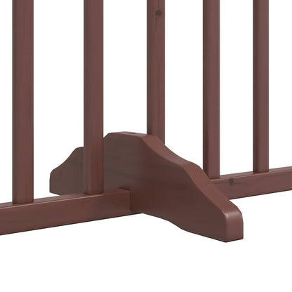 Barrière pour chien porte pliable 10 panneaux bois de peuplier