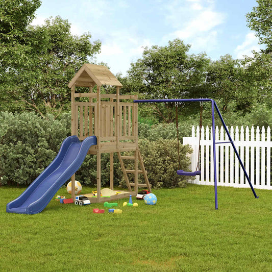 Aire de jeux d'extérieur bois de pin imprégné