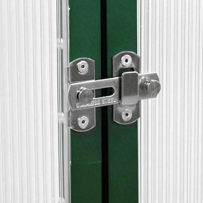 Serre avec cadre de base vert 169x114x202 cm aluminium