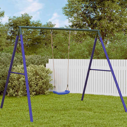 Balançoire d'extérieur d'enfants simple et corde réglable bleu