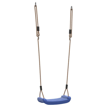 Balançoire d'extérieur d'enfants simple et corde réglable bleu