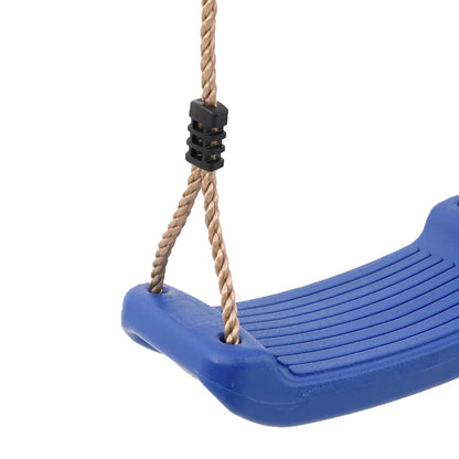 Balançoire d'extérieur d'enfants simple et corde réglable bleu