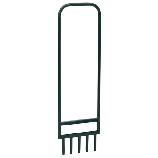 Aérateur de pelouse 5 dents creuses vert acier enduit de poudre - Outils de jardinage