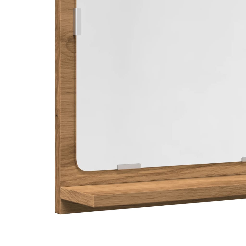 Armoire à miroir de salle de bain chêne artisanal 60x11x37 cm - Meubles-lavabos de salle de bains