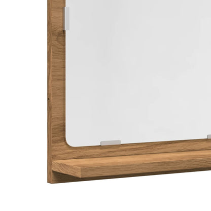 Armoire à miroir de salle de bain chêne artisanal 60x11x37 cm - Meubles-lavabos de salle de bains