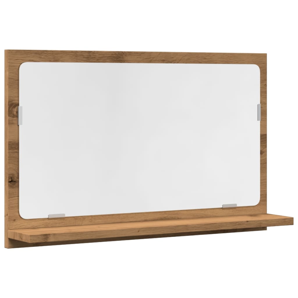 Armoire à miroir de salle de bain chêne artisanal 60x11x37 cm - Meubles-lavabos de salle de bains