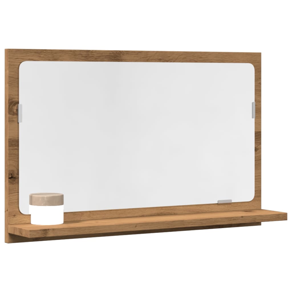 Armoire à miroir de salle de bain chêne artisanal 60x11x37 cm - Meubles-lavabos de salle de bains