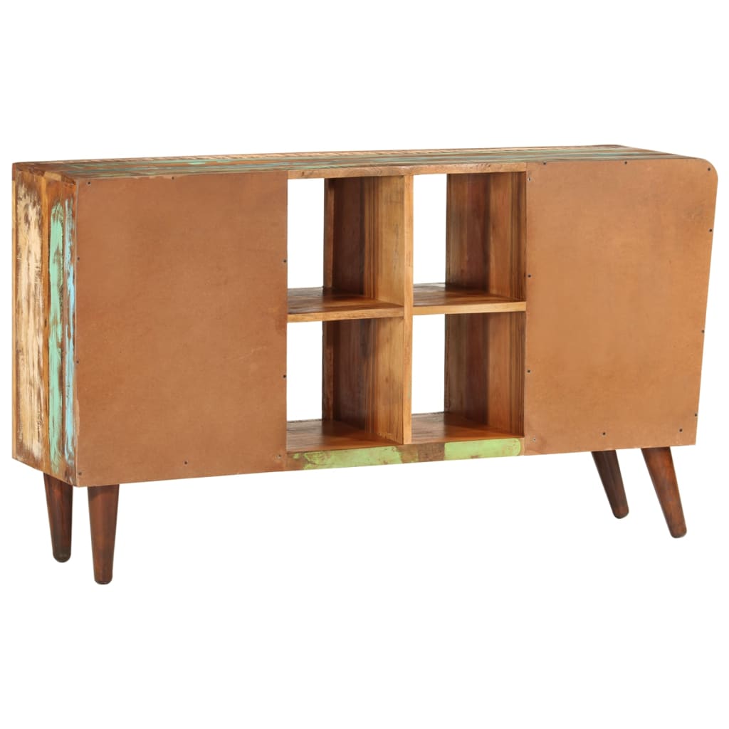 Armoire avec 1 porte 4 étagères 3 tiroirs Bois massif récupéré - Buffets & bahuts