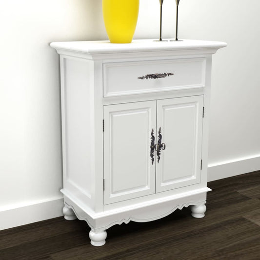 Armoire avec 2 portes et 1 tiroir Bois Blanc - Buffets & bahuts