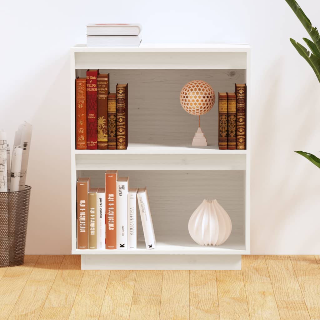 Armoire console Blanc 60x34x75 cm Bois de pin solide - Buffets & bahuts