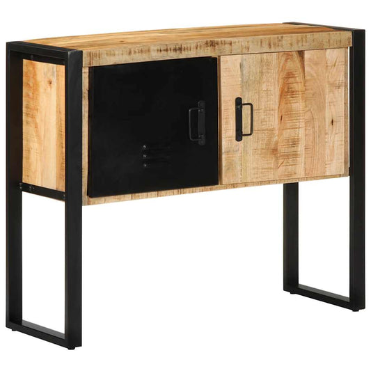 Armoire de console 90x35x75 cm bois de manguier massif brut - Tables d’appoint