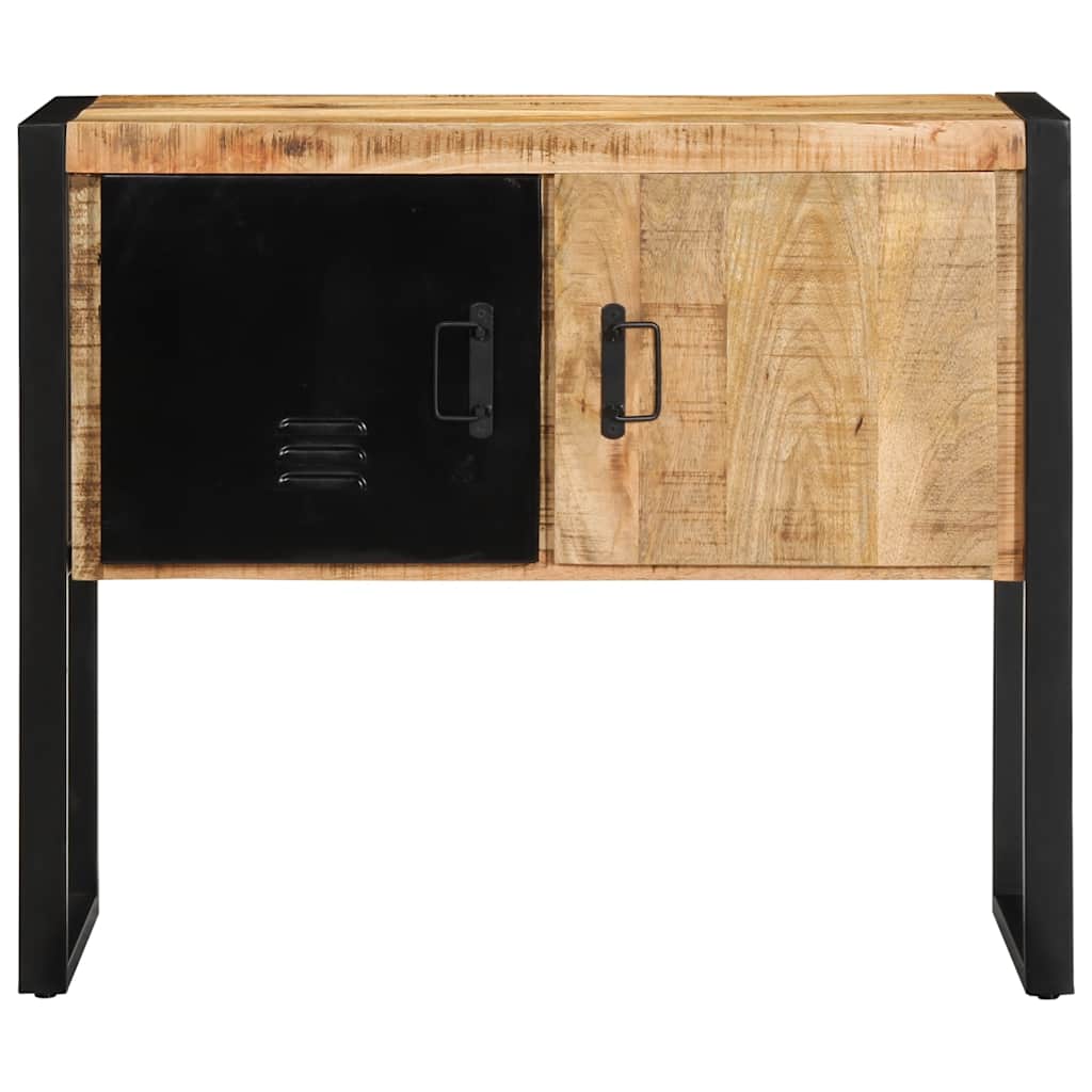Armoire de console 90x35x75 cm bois de manguier massif brut - Tables d’appoint
