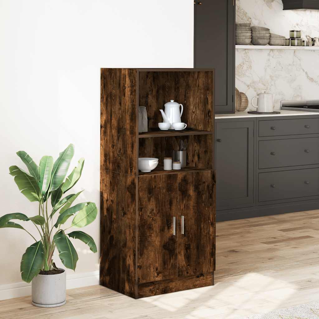 Armoire de cuisine chêne fumé 57x41,5x131,5 cm bois ingénierie - Meubles de cuisine