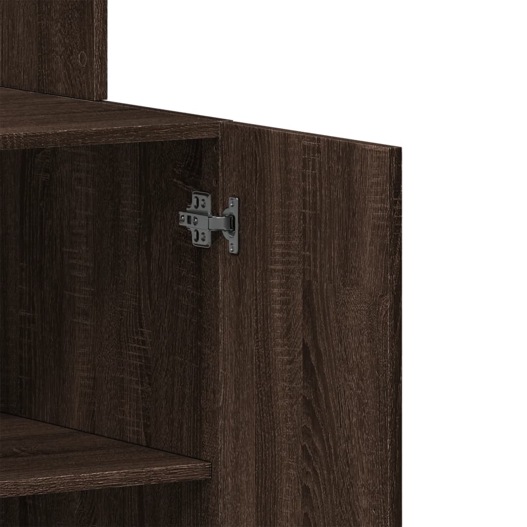 Armoire de cuisine chêne marron 60x50x180 cm bois d’ingénierie - Meubles de cuisine