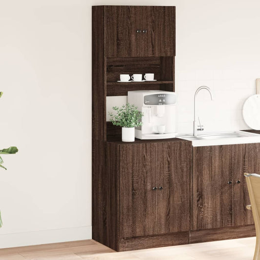 Armoire de cuisine chêne marron 60x50x180 cm bois d’ingénierie - Meubles de cuisine