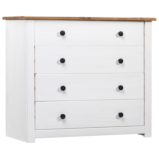 Armoire latérale Blanc 80x40x73 cm Pin Assortiment Panama - Buffets & bahuts