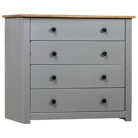 Armoire latérale Gris 80x40x73 cm Pin Assortiment Panama - Buffets & bahuts