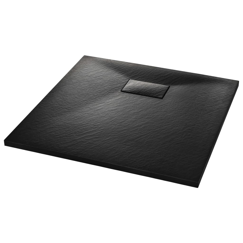 Bac de douche SMC Noir 80 x 80 cm - Bacs de douche