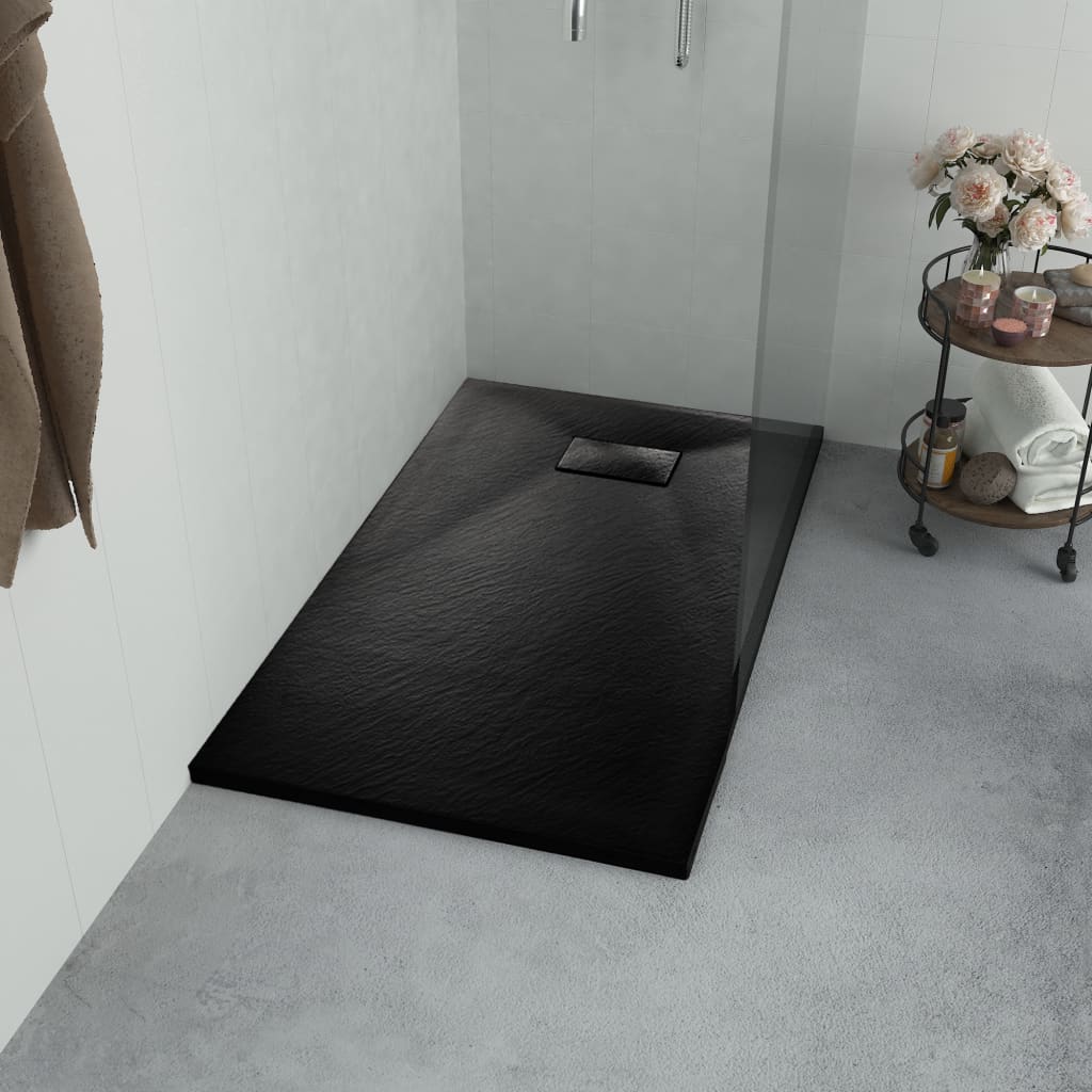 Bac de douche SMC Noir 80 x 80 cm - Bacs de douche