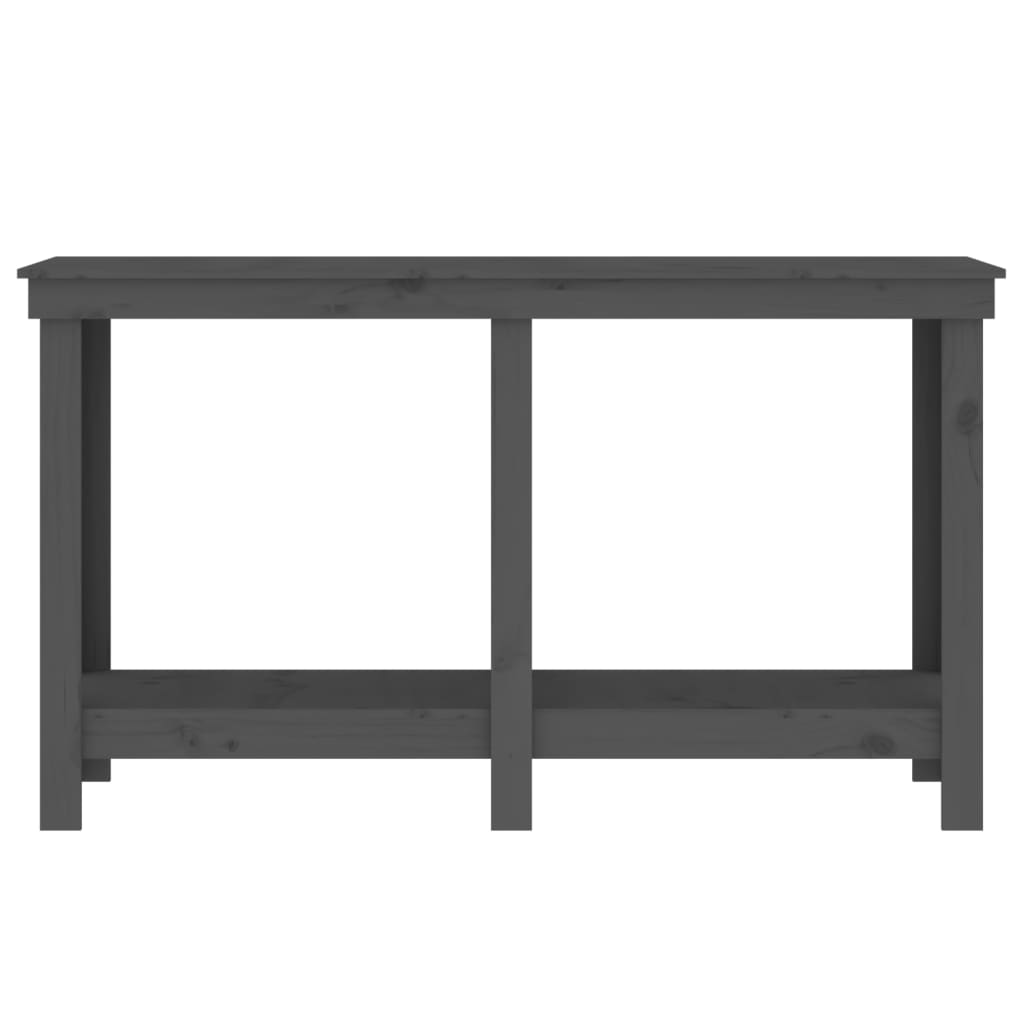 Banc de travail Gris 140x50x80 cm Bois de pin massif - Établis