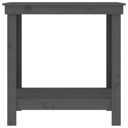 Banc de travail Gris 80x50x80 cm Bois de pin massif - Établis