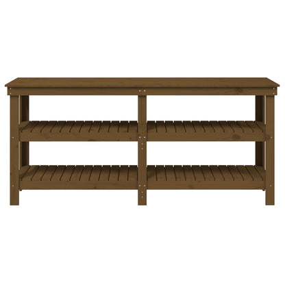 Banc de travail Marron miel 181x50x80 cm Bois de pin massif - Établis
