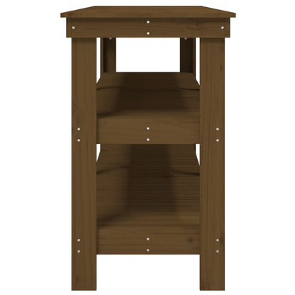 Banc de travail Marron miel 181x50x80 cm Bois de pin massif - Établis