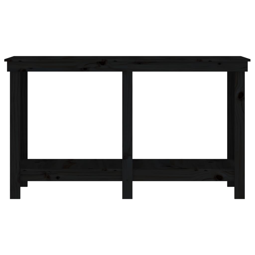 Banc de travail Noir 140x50x80 cm Bois de pin massif - Établis