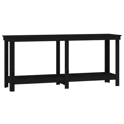 Banc de travail Noir 180x50x80 cm Bois de pin massif - Établis