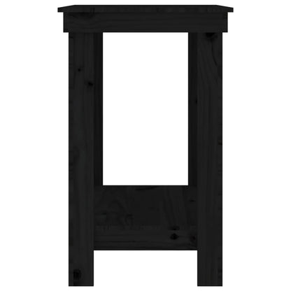 Banc de travail Noir 80x50x80 cm Bois de pin massif - Établis