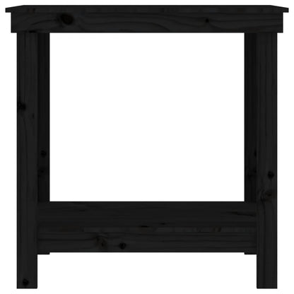 Banc de travail Noir 80x50x80 cm Bois de pin massif - Établis