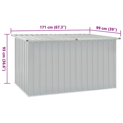 Boîte de rangement de jardin Gris 171x99x93 cm - Coffres de jardin