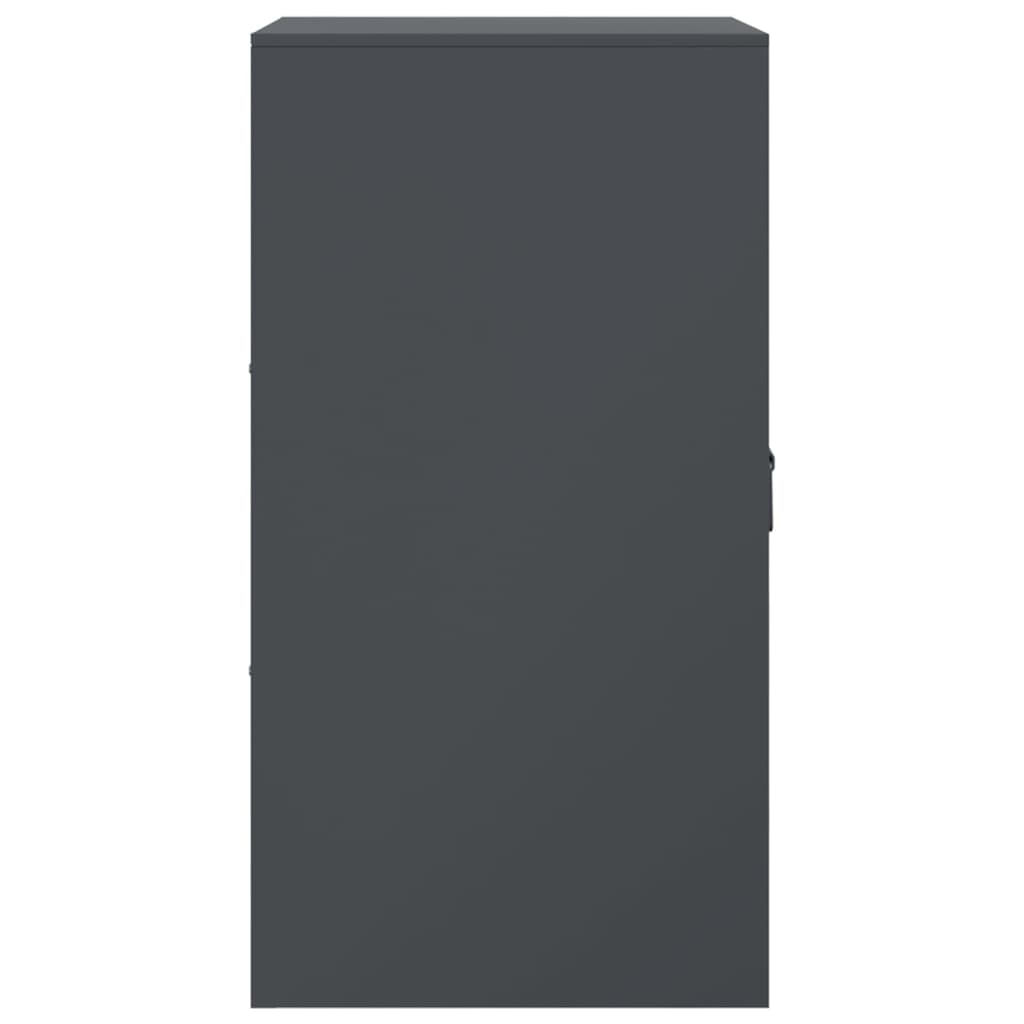 Buffet anthracite 34,5x39x73 cm acier - Buffets & bahuts