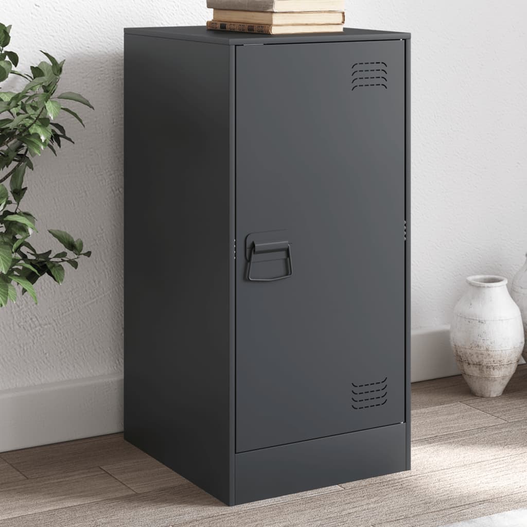 Buffet anthracite 34,5x39x73 cm acier - Buffets & bahuts