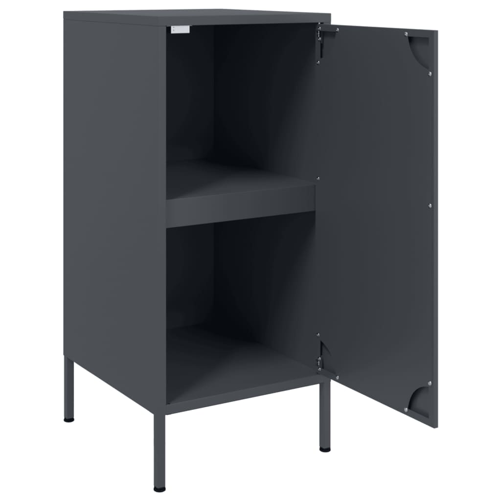 Buffet anthracite 36x39x79 cm acier - Buffets & bahuts