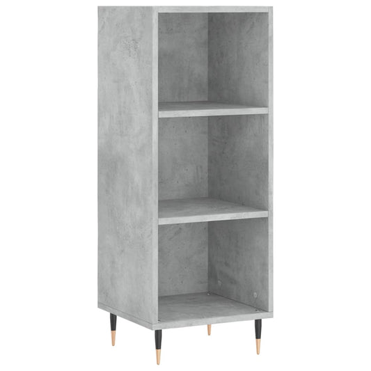 Buffet gris béton 34,5x32,5x90 cm bois d’ingénierie - Buffets & bahuts