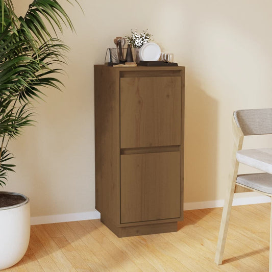 Buffet Marron miel 31,5x34x75 cm Bois massif de pin - Buffets & bahuts